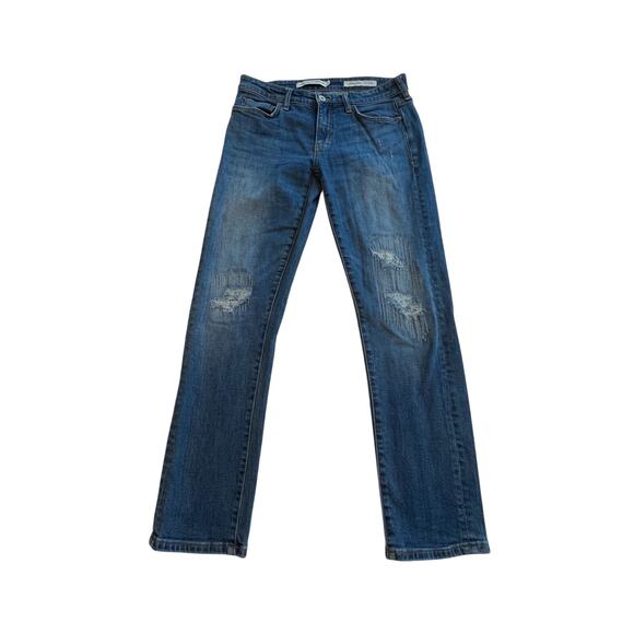 Pilcro and The Letterpress Denim - Anthropologie Pilcro & the Letter Press Women’s Slim Boyfriend Denim Jeans Sz 27